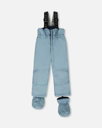 Deux Par Deux Two-piece Play Snowsuit In Blue
