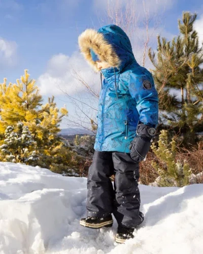 Deux Par Deux Boy Two-piece Discover Snowsuit In Multi