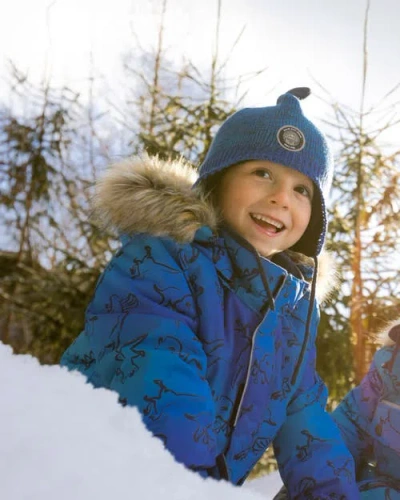 Deux Par Deux Boy Two-piece Discover Snowsuit In Multi