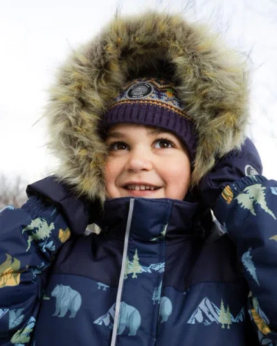 Deux Par Deux Boy Two-piece Discover Snowsuit In Multi