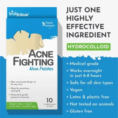 Truly Clear Acne Nose Patches, 10 Count In Multi