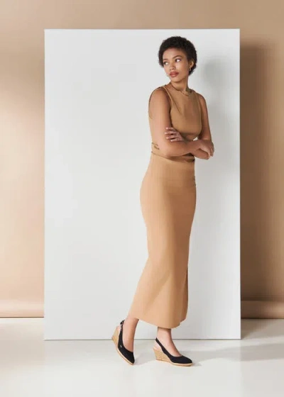 Viscata Palomera Canvas Espadrille Wedges In Black