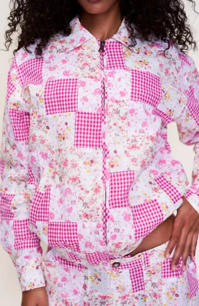 Guizio Adrian Patchwork Bomber In Multi