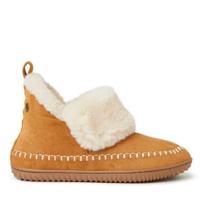 Dearfoams Moritz Faux Fur Lined Bootie Slipper In Brown