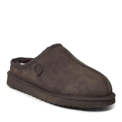 Dearfoams Fireside Grafton Genuine Shearling Clog Slipper In Brown