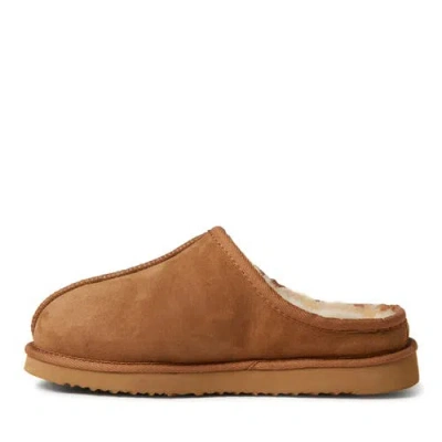 Dearfoams Fireside Grafton Genuine Shearling Clog Slipper In Brown