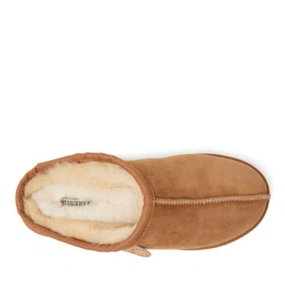 Dearfoams Fireside Grafton Genuine Shearling Clog Slipper In Brown