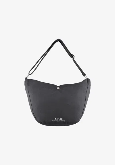 Apc A.p.c. Black Shoulder Bags Men In Black