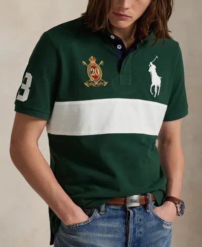 Polo Ralph Lauren Men's Custom Slim Fit 20th Anniversary Polo In Green