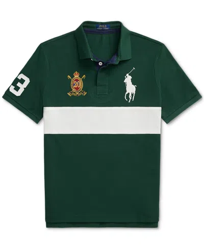 Polo Ralph Lauren Men's Custom Slim Fit 20th Anniversary Polo In Green