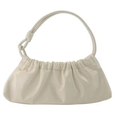 Nanushka Valerie Bag In Cream Patent Vegan Leather In Neutral