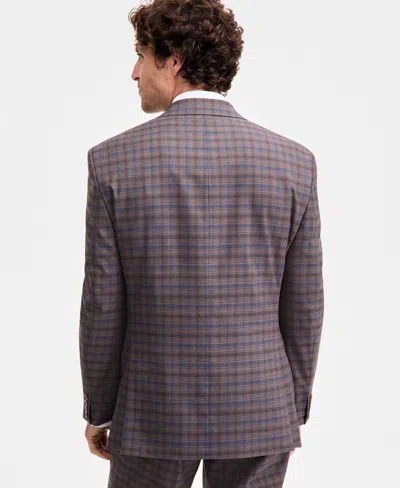 Tayion Collection Men's Classic-fit Plaid Suit Separate Jacket In Multi