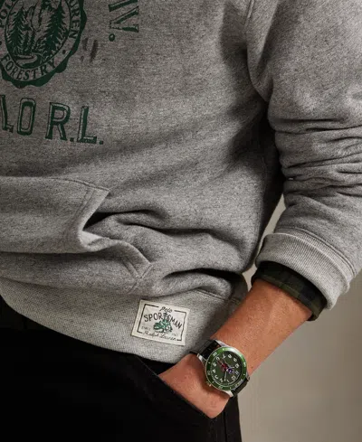 Polo Ralph Lauren Men's Fleece Graphic Hoodie In Gray