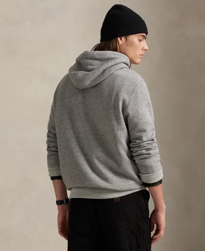 Polo Ralph Lauren Men's Fleece Graphic Hoodie In Gray