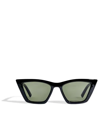 Le Specs Cat Eye Velodrome Sunglasses In Black