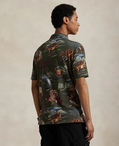 Polo Ralph Lauren Printed Polo Shirt In Neutral