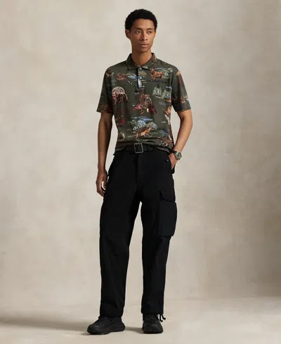 Polo Ralph Lauren Printed Polo Shirt In Neutral