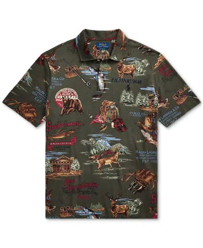 Polo Ralph Lauren Printed Polo Shirt In Neutral