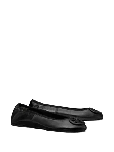 Tory Burch Leather Reva Travel Ballet Flats In Multi