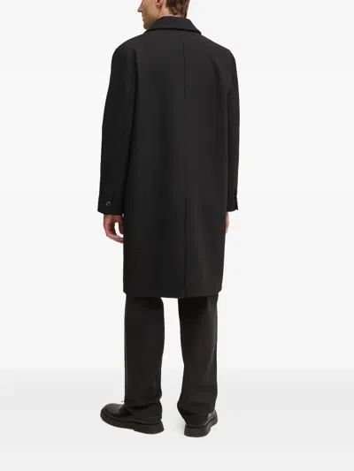 Won Hundred Single-breasted Pocket Coat In Black