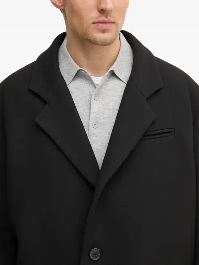 Won Hundred Single-breasted Pocket Coat In Black