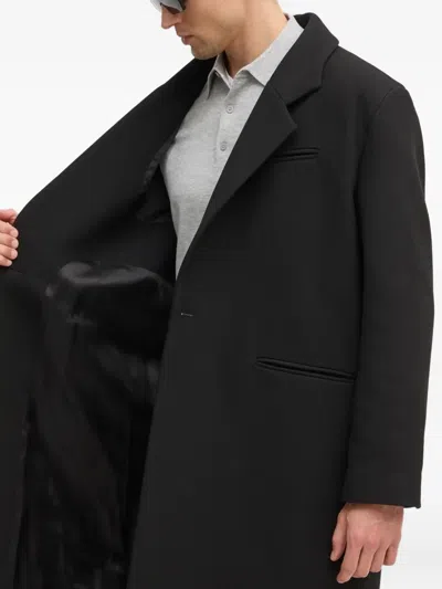Won Hundred Single-breasted Pocket Coat In Black