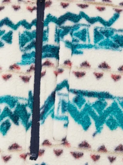 Billabong Geometric-pattern Fleece Sweater In White