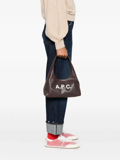 Apc A.p.c. Baby Ninon Shoulder Bag - Synthetic - Brown In Brown