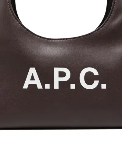 Apc A.p.c. Baby Ninon Shoulder Bag - Synthetic - Brown In Brown
