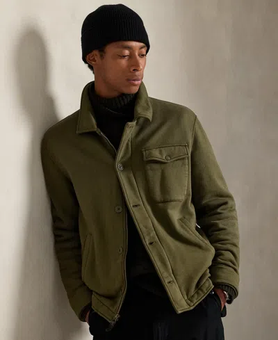 Polo Ralph Lauren Collared Long Sleeve Sweatshirt And Pockets In Green