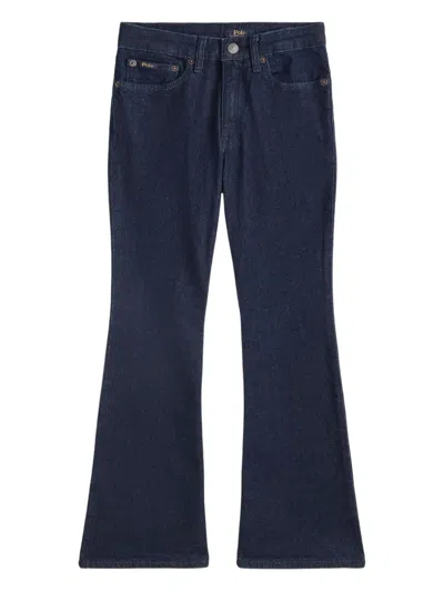 Polo Ralph Lauren Five-pocket Flared Jeans In Blue