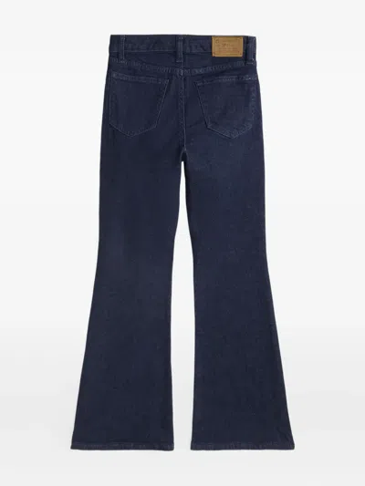 Polo Ralph Lauren Five-pocket Flared Jeans In Blue