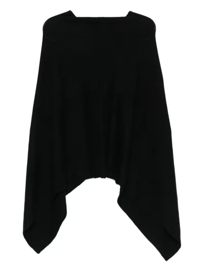Eric Bompard Cashmere Poncho In Black