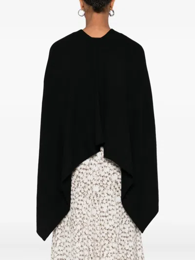 Eric Bompard Cashmere Poncho In Black