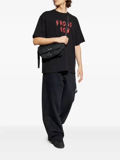 44 Label Group Drip Front Row T-shirt In Black