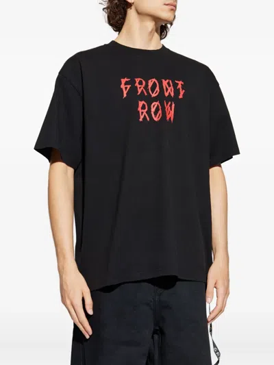 44 Label Group Drip Front Row T-shirt In Black
