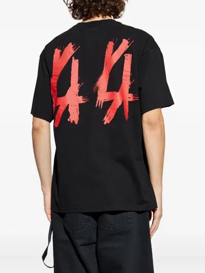 44 Label Group Drip Front Row T-shirt In Black