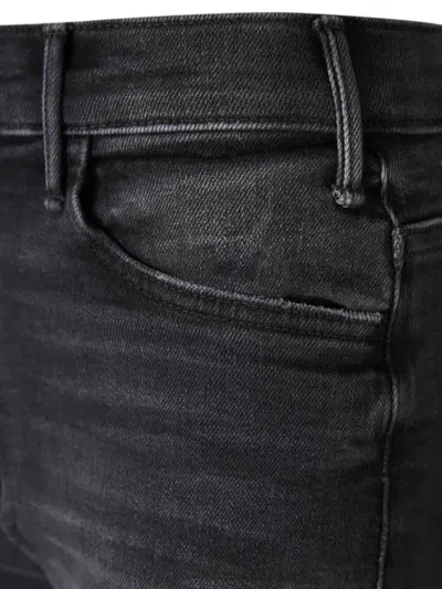 Mother The Roller Sneak Flared Jeans In Black