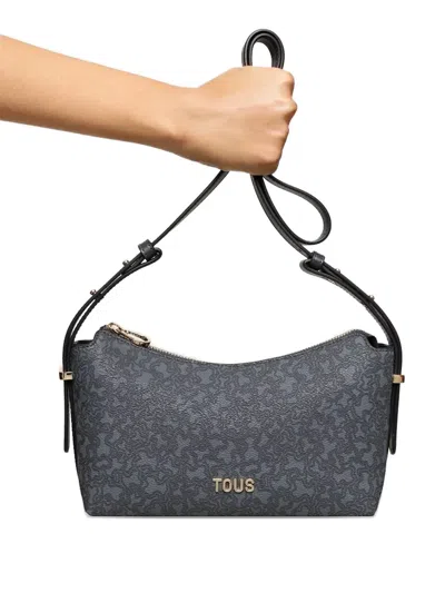 Tous Kaos Mini Lines Crossbody Bag In Gray