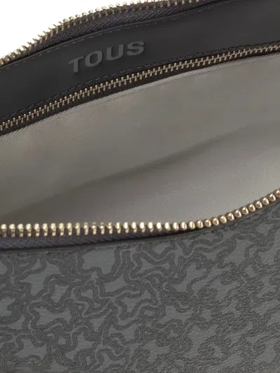 Tous Kaos Mini Lines Crossbody Bag In Gray