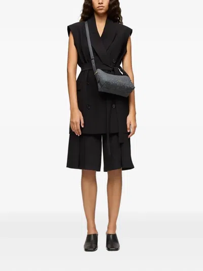 Tous Kaos Mini Lines Crossbody Bag In Gray