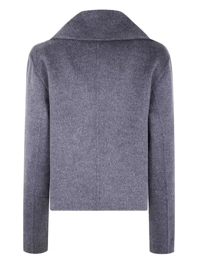 Joseph "delano" Jacket Double Face Cashmere In Gray