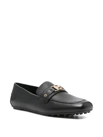 Michael Kors Mandy Loafer Loafers In Black Leather In Black
