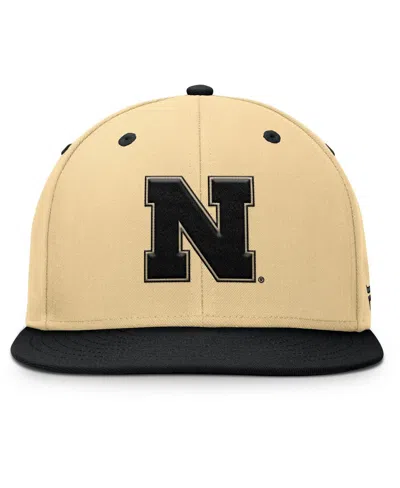 Fanatics Men's Khaki/black Nebraska Huskers Balance Fitted Hat In Brown