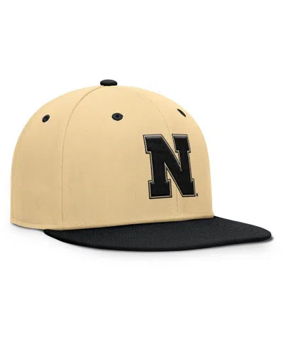 Fanatics Men's Khaki/black Nebraska Huskers Balance Fitted Hat In Brown