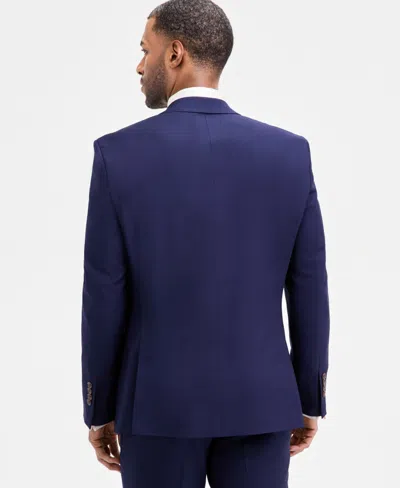 Tayion Collection Men's Classic-fit Solid Double-breasted Suit Separate Jacket In Blue
