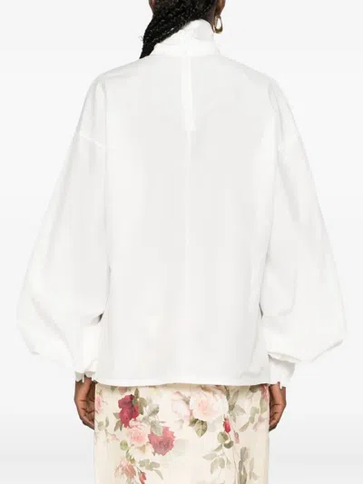 Zimmermann Tie-waist Blouse In White