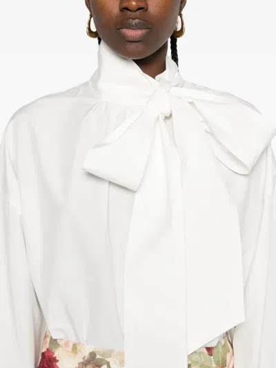 Zimmermann Tie-waist Blouse In White
