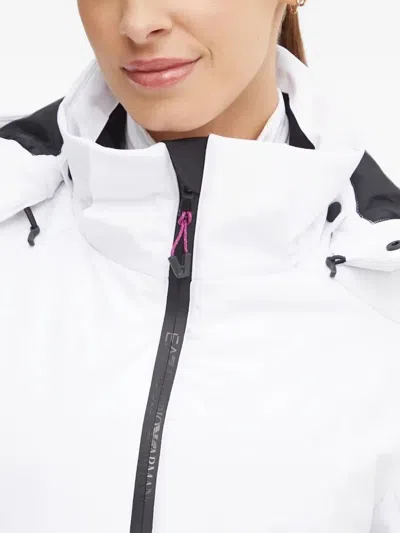 Ea7 Panelled Ski Jacket In White