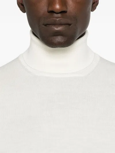 Tagliatore Roll-neck Virgin-wool Sweater In Red